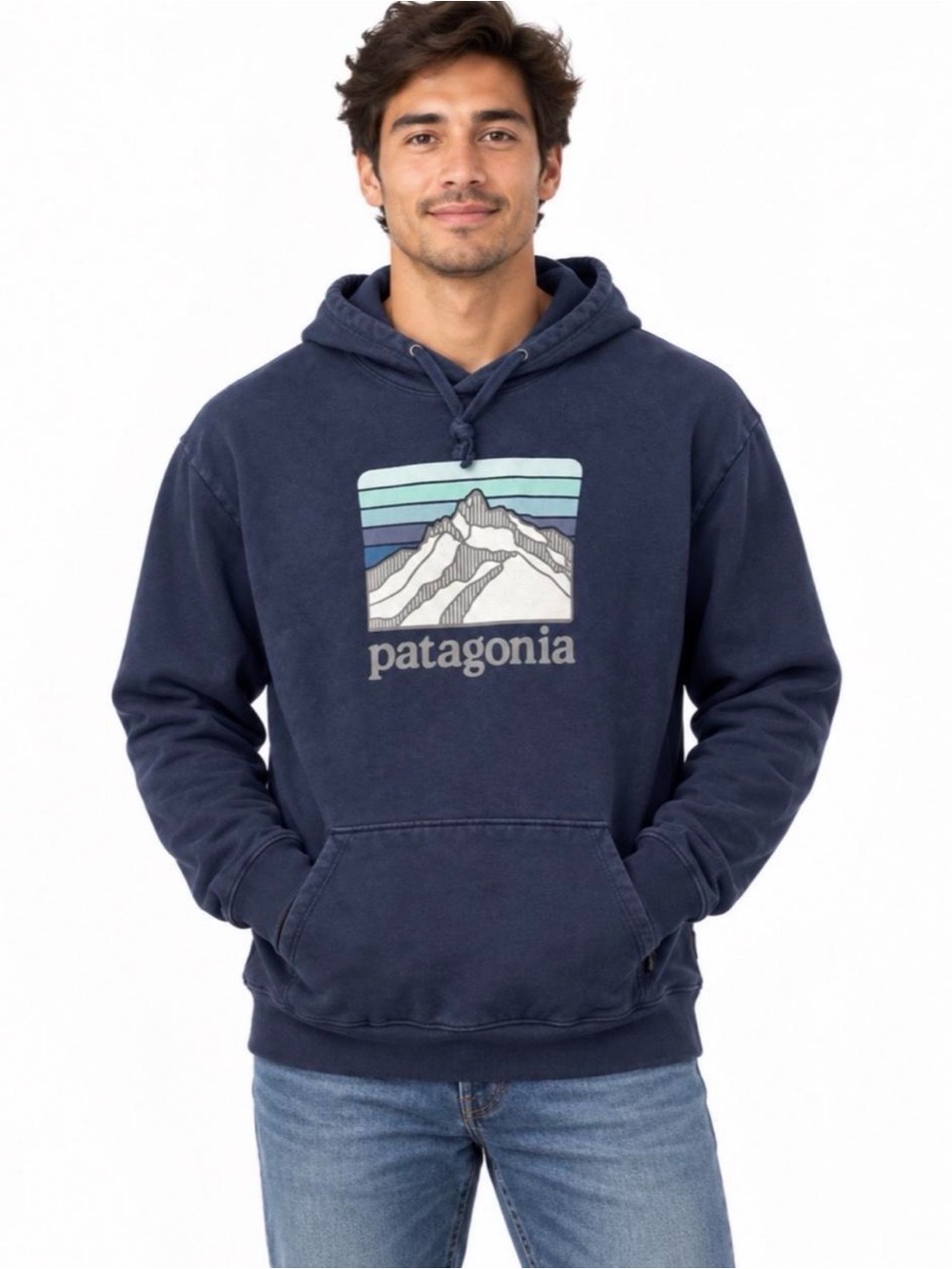 $95 - Patagonia Line Logo Ridge Stripe Uprisal Hoodie XL